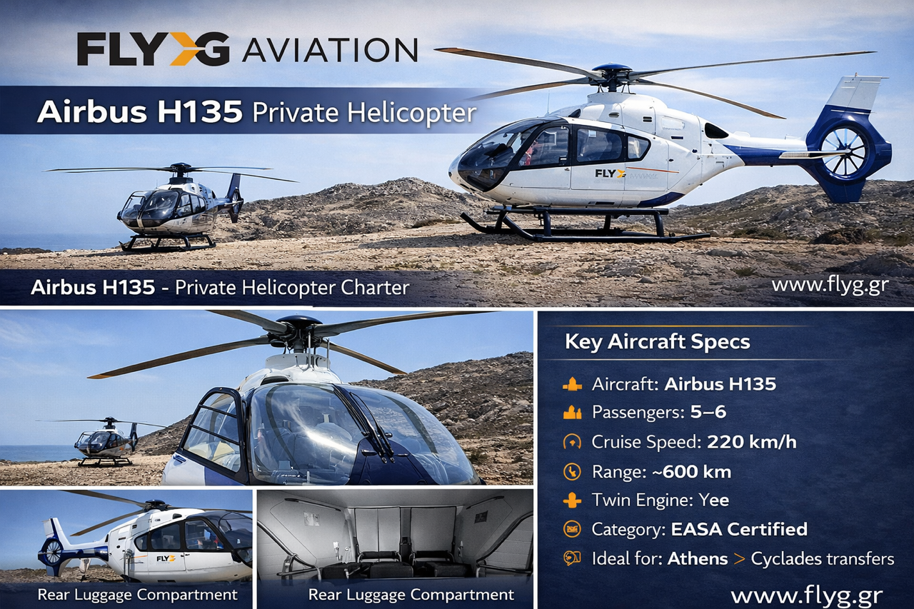 Airbus H135 Helicopter Charter Greece